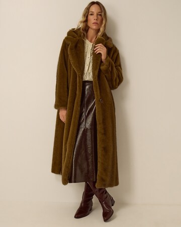Monsoon Winona Faux Fur Coat