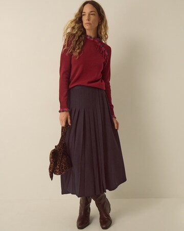 Monsoon Cleo Check Frill Jumper