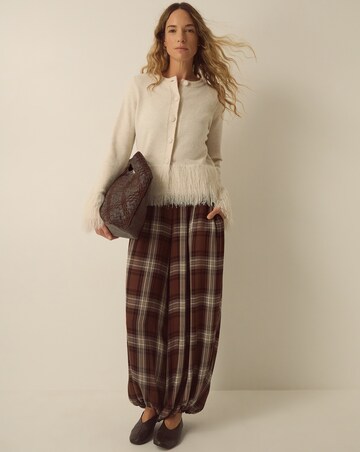 Monsoon Fina Fringe Crew Neck Cardigan