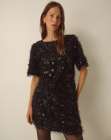 Monsoon Skylar Sequin Fringe Mini Dress