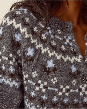 Monsoon Fleur Fair Isle Cardigan