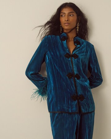 Monsoon Quinn Feather Velvet Jacket