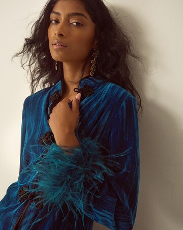 Monsoon Quinn Feather Velvet Jacket
