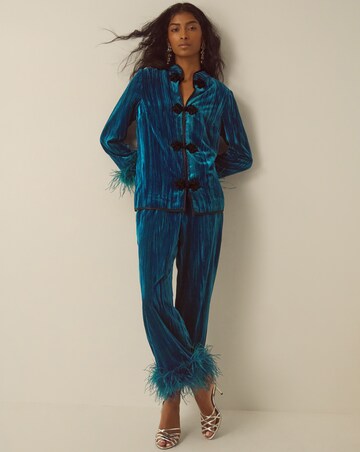 Monsoon Quinn Feather Velvet Jacket