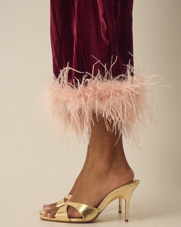 Monsoon Emma Feather Velvet Trousers