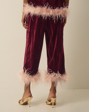 Monsoon Emma Feather Velvet Trousers