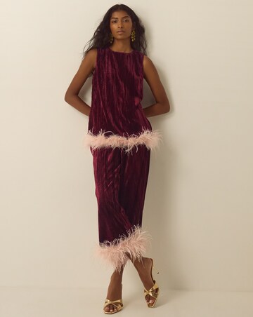 Monsoon Emma Feather Crushed Velvet Top