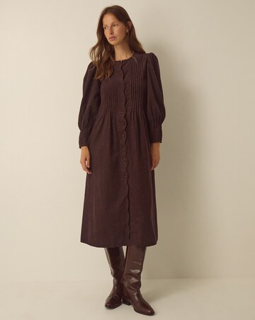 Monsoon Cosima Scallop Corduroy Dress