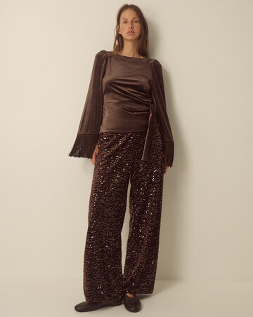Monsoon Samie Sequin Wide Leg Trousers