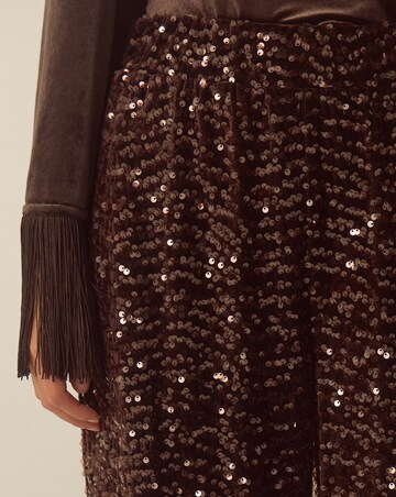 Monsoon Samie Sequin Wide Leg Trousers