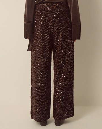 Monsoon Samie Sequin Wide Leg Trousers