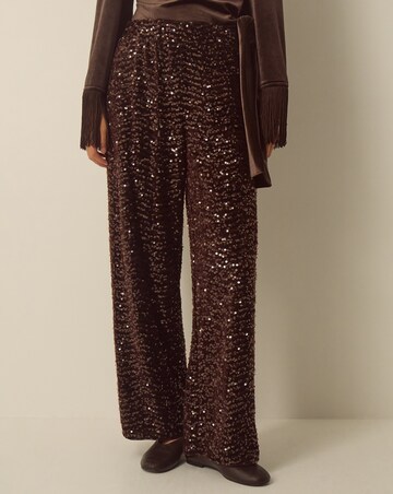 Monsoon Samie Sequin Wide Leg Trousers