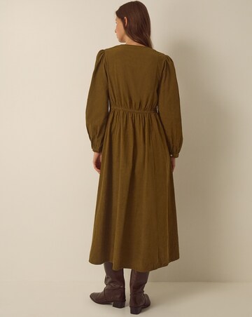 Monsoon Edie Embroidered Corduroy Dress
