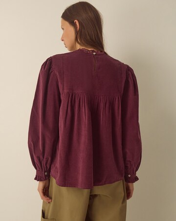 Monsoon Tyra Embroidered Corduroy Top