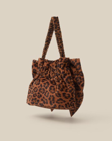 Monsoon Ciri Bow Leopard Print Bag