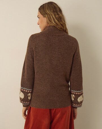 Monsoon Shona Half Zip Sheep Jumper