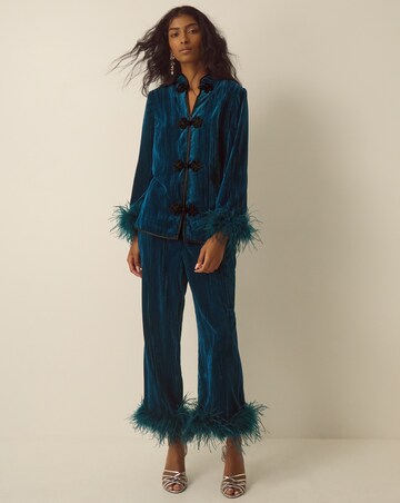 Monsoon Quinn Feather Velvet Trousers