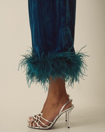 Monsoon Quinn Feather Velvet Trousers