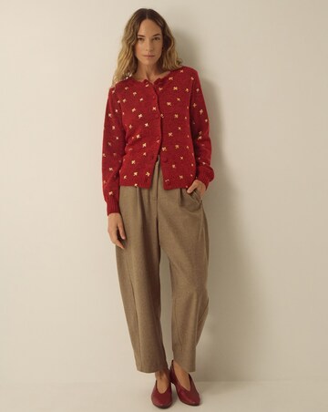 Monsoon Fee Foil Bow Crew Neck Cardigan