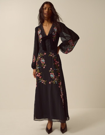 Monsoon Margot Embroidered Midi Dress