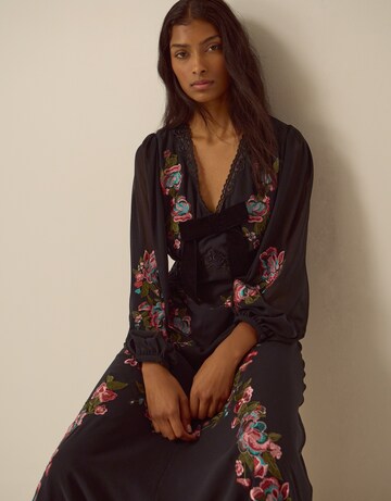 Monsoon Margot Embroidered Midi Dress