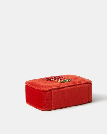 Accessorize Cherry Velvet Jewellery Box