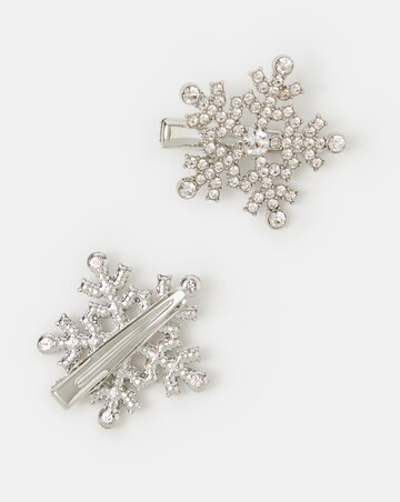 Accessorize Snowflake Snap Hair Clips