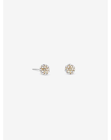 Jon Richard Gold Plated And Pave Ball Stud Earrings