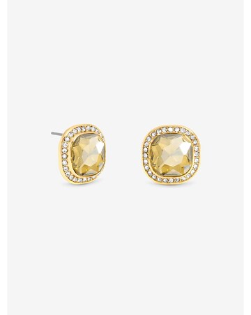 Jon Richard Gold Plated And Champagne Stud Earrings