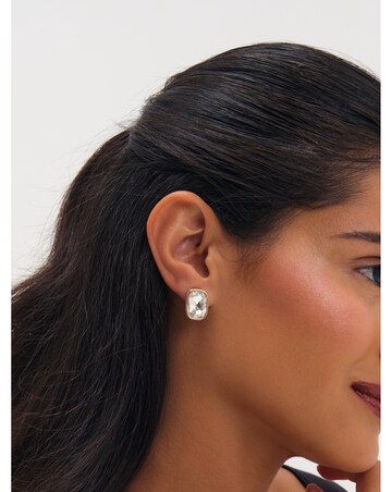 Jon Richard Gold Plated And Crystal Clip Earrings