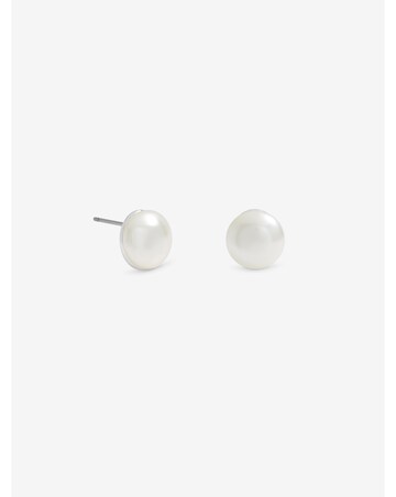 Jon Richard Cream 8mm Small Bouton Pearl Earrings