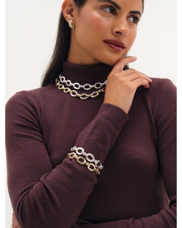 Jon Richard Silver Plated Openlink Bracelet
