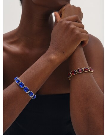 Mood Gold Plated And Red Stretch Bracelet