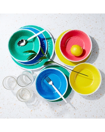 Waterside 12 Piece Multicolour Melamine Picnic Set