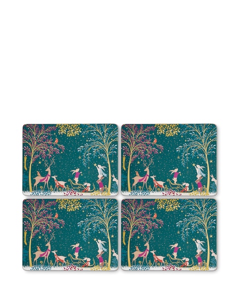 Sara Miller Woodland Tales 4 Placemats