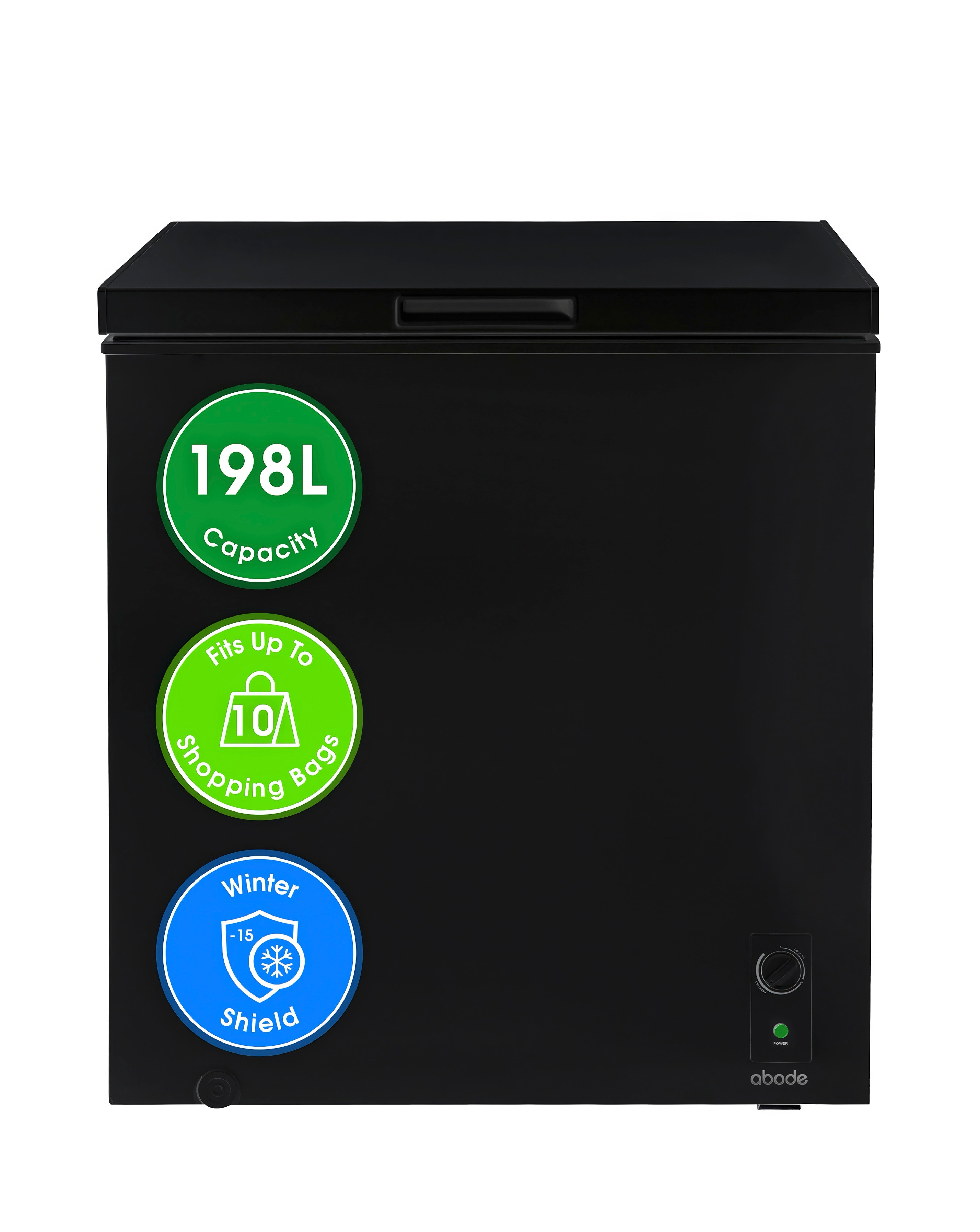Abode A198CF0E1B 198L Chest Freezer Blk