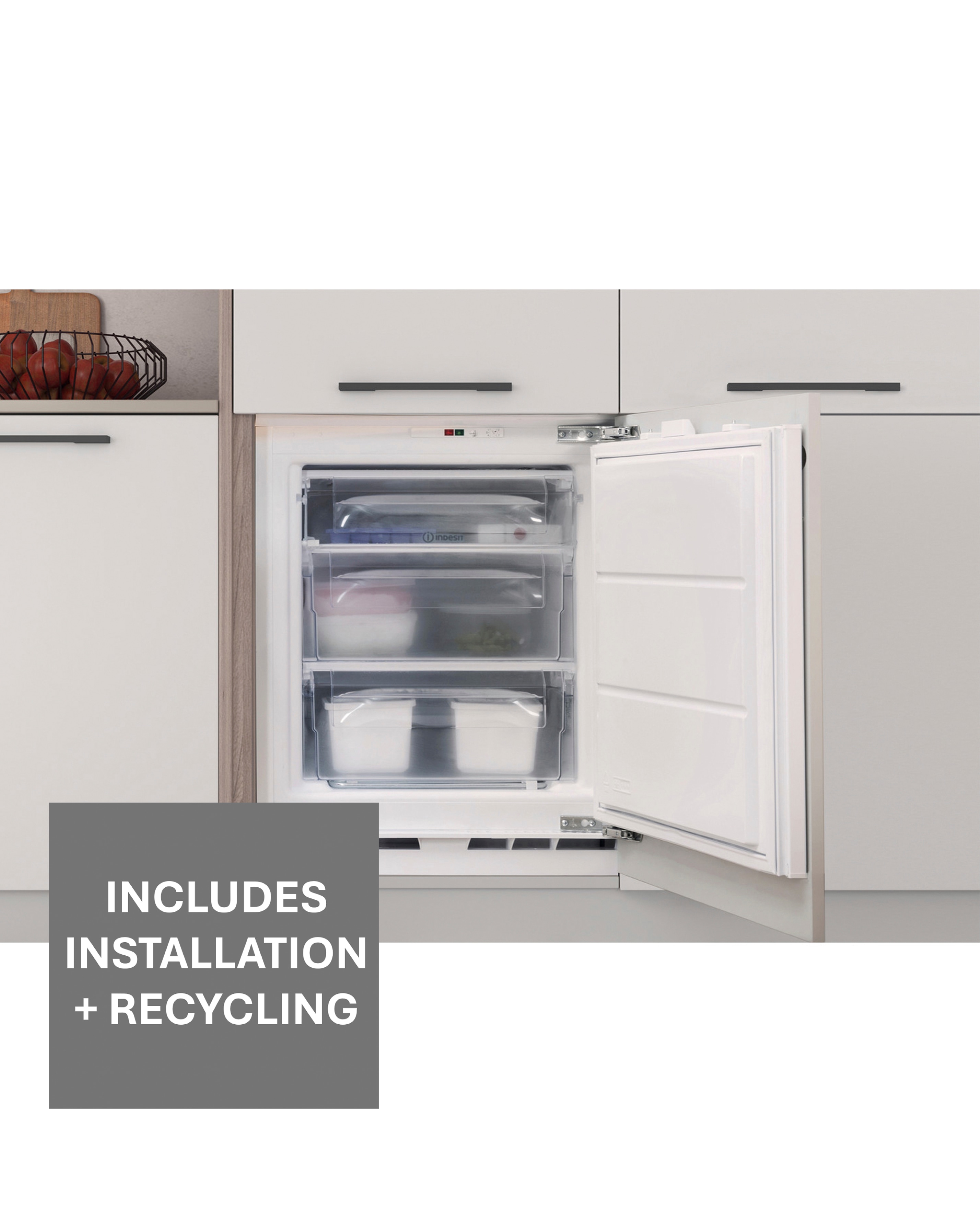 New In - Indesit INBUFZ011.UK Integ Freezer Inst