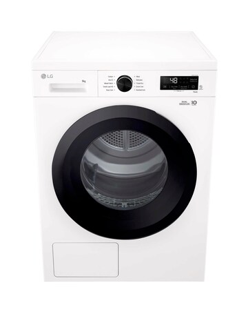 LG X 10 RHX1009NWK 9kg Heat Pump Tumble Dryer - White + Install