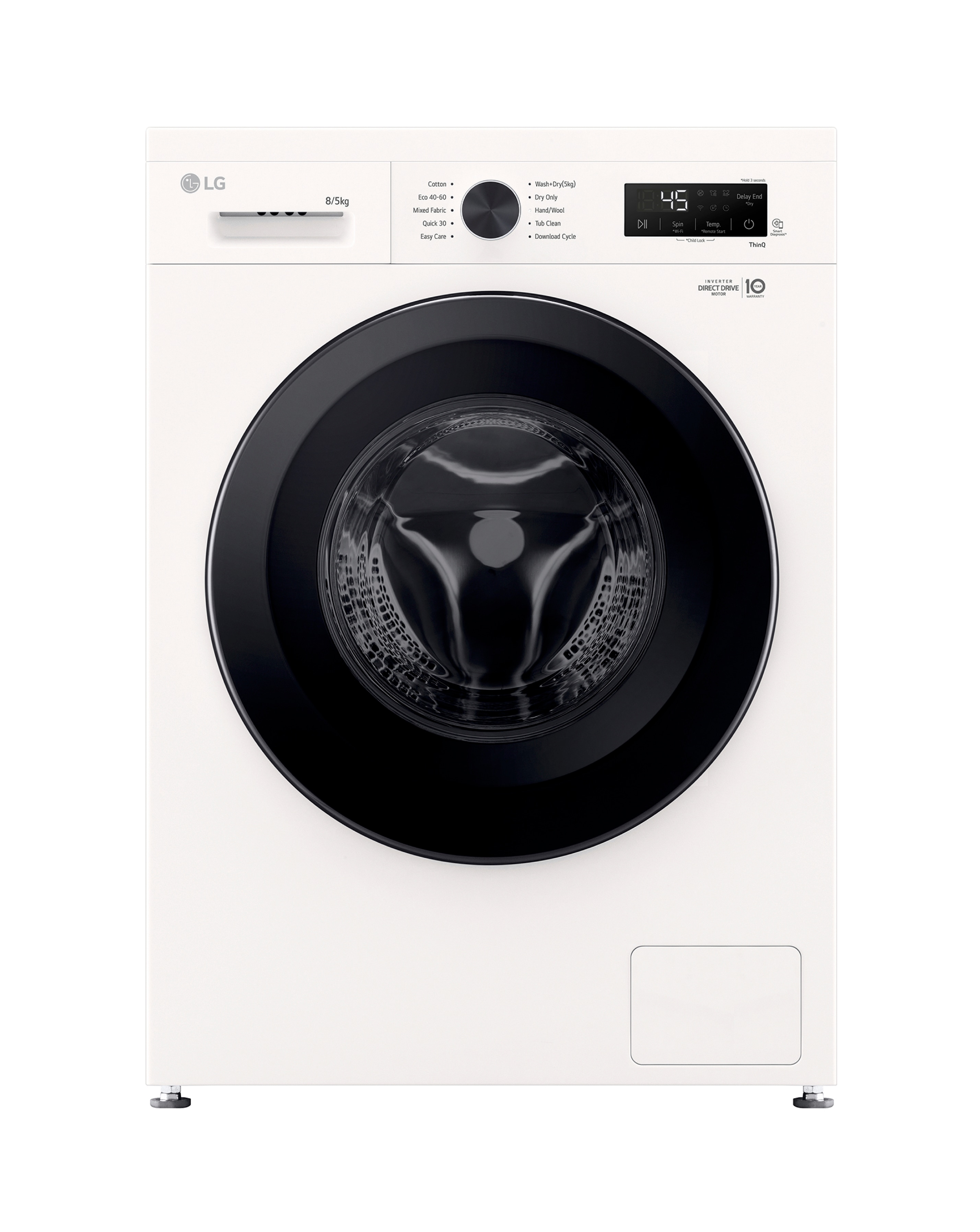 New In - LG X10 W4X1085NWK 8kg/5kg Wash Dry White