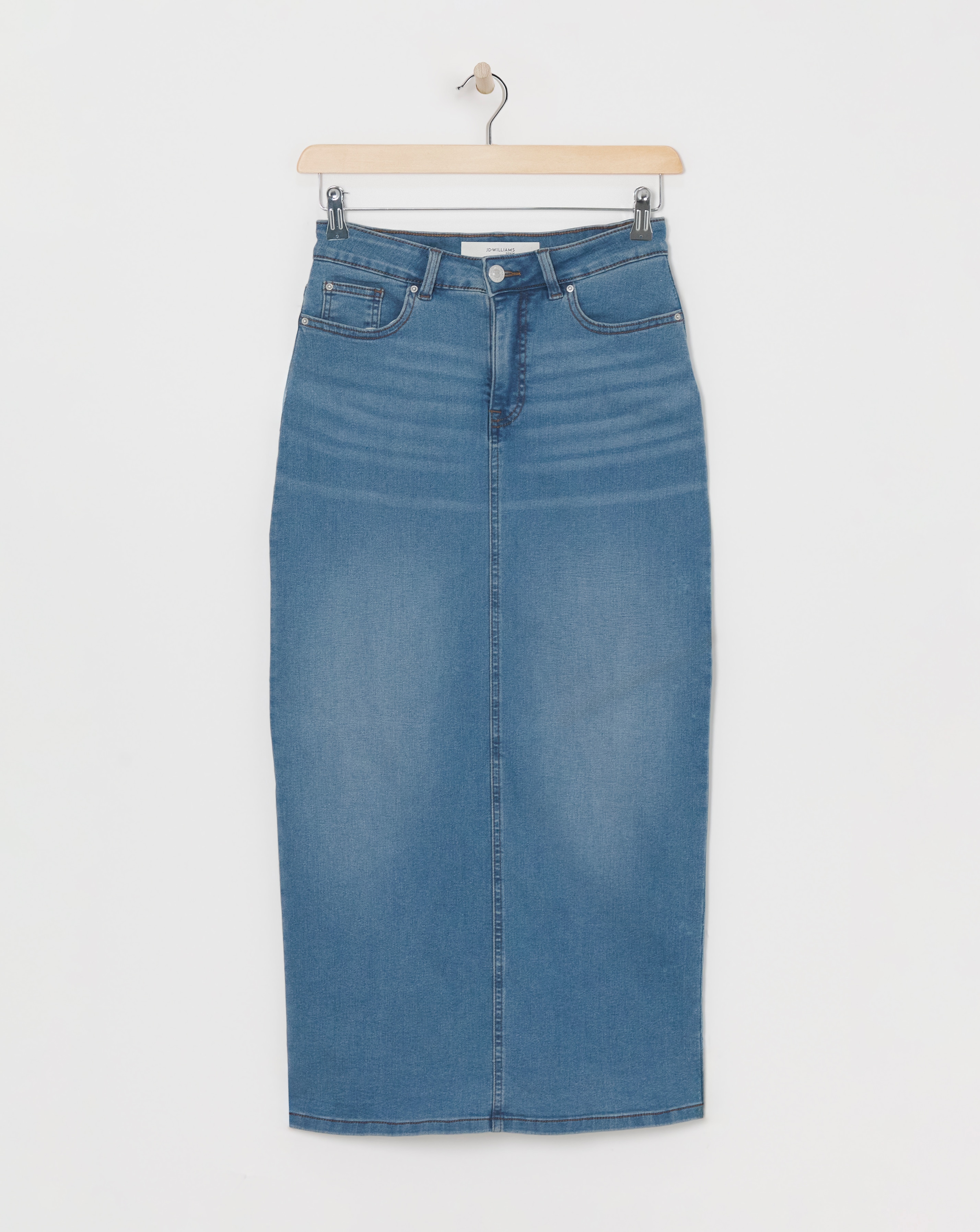 Blue High Waist Super Soft Maxi Skirt