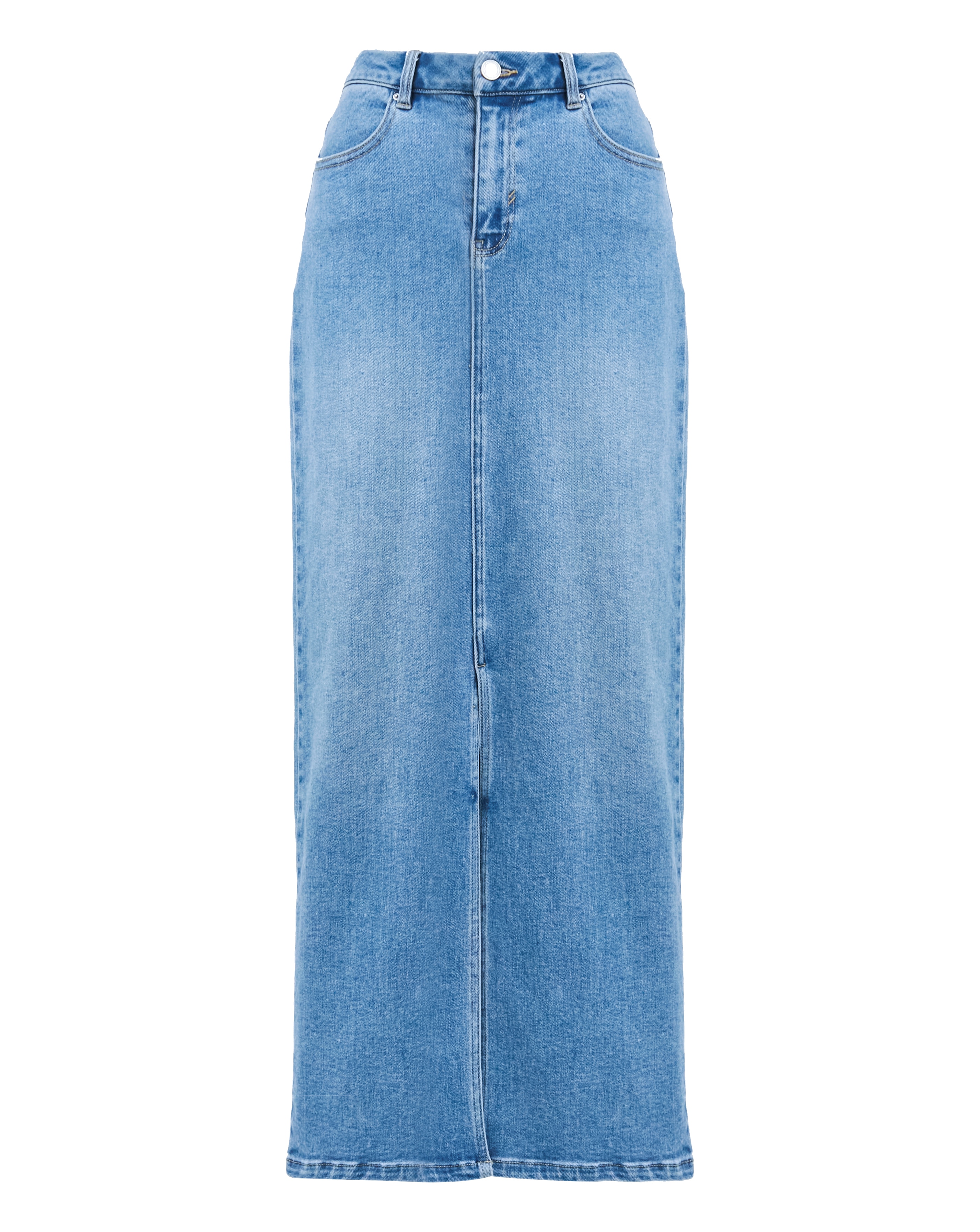 Anthology Light Blue Denim Maxi Skirt