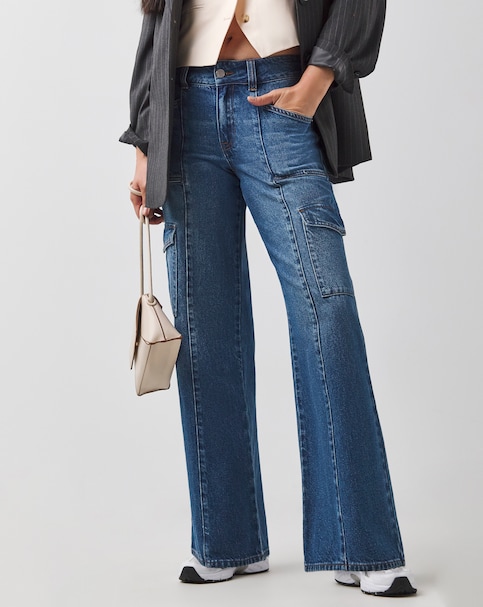 Cargo Wide Leg Jeans