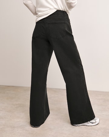 Anthology Washed Black Wide Leg Jeans