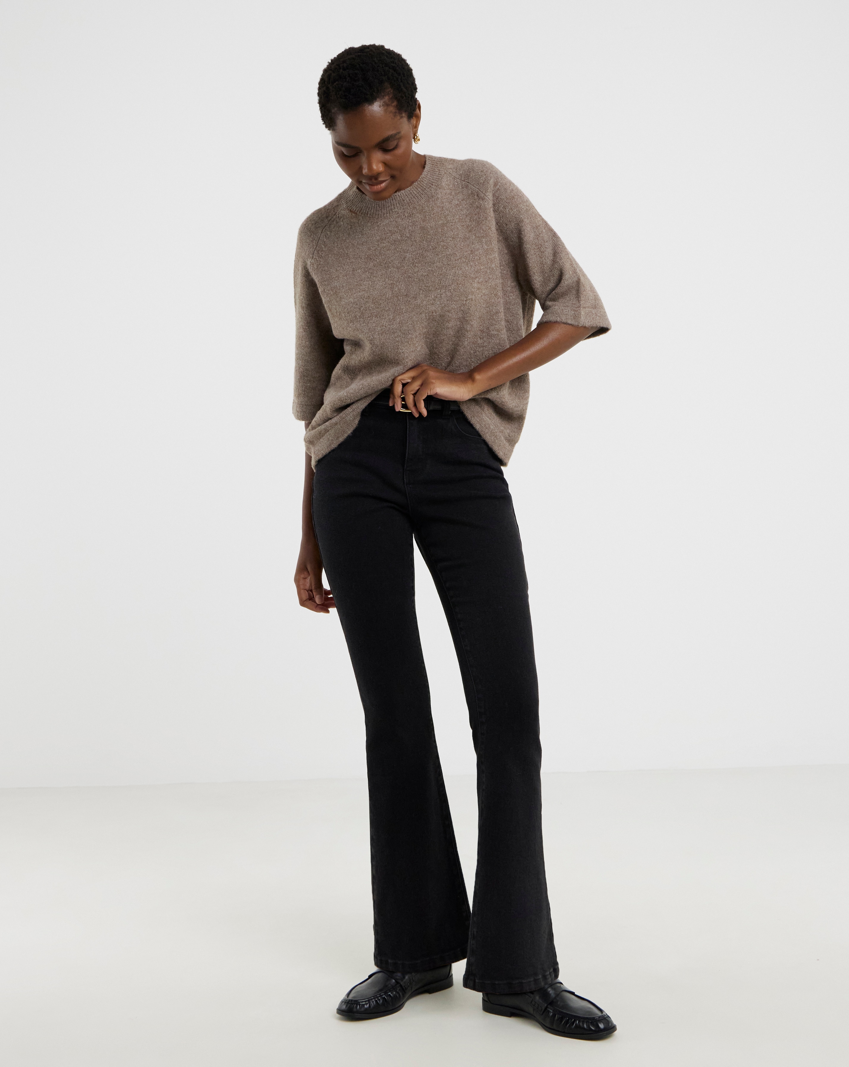 Black Magisculpt Bootcut Jean