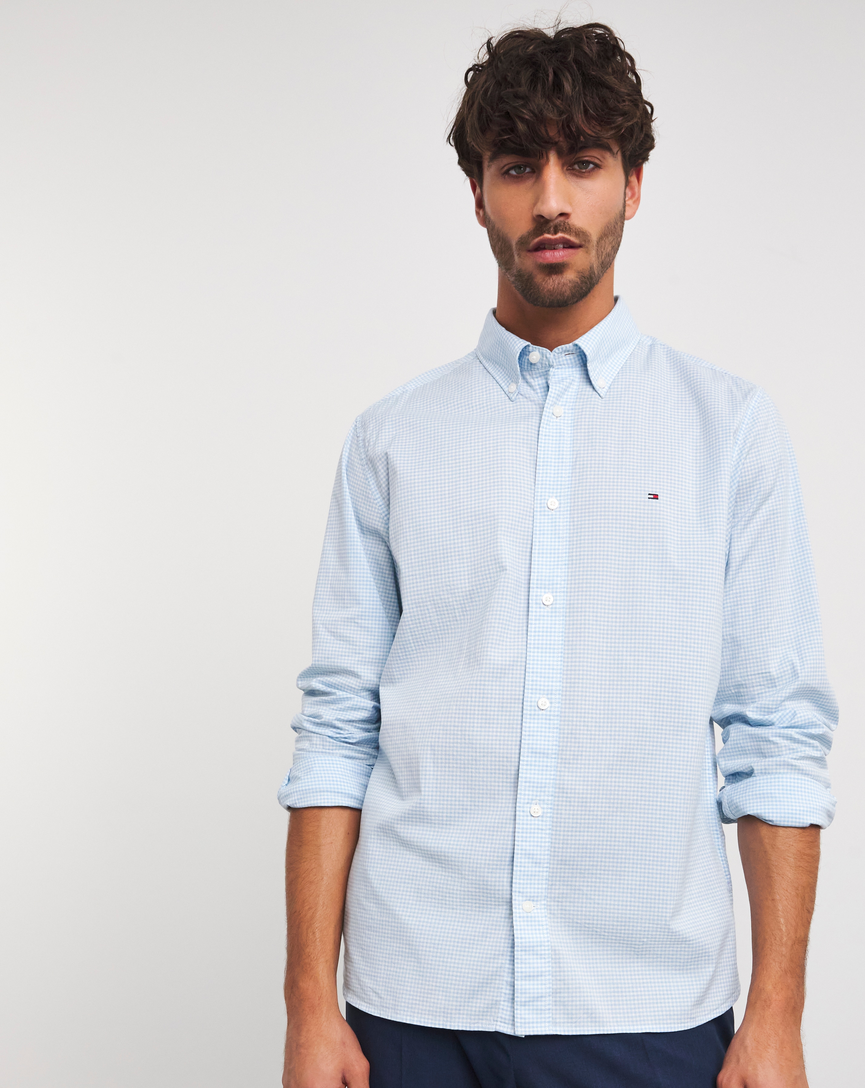 Tommy Hilfiger Blue Stripe Flex Shirt