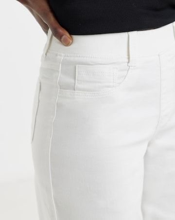 White Wide Leg Jeggings
