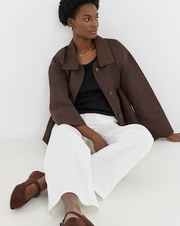 White Wide Leg Jeggings