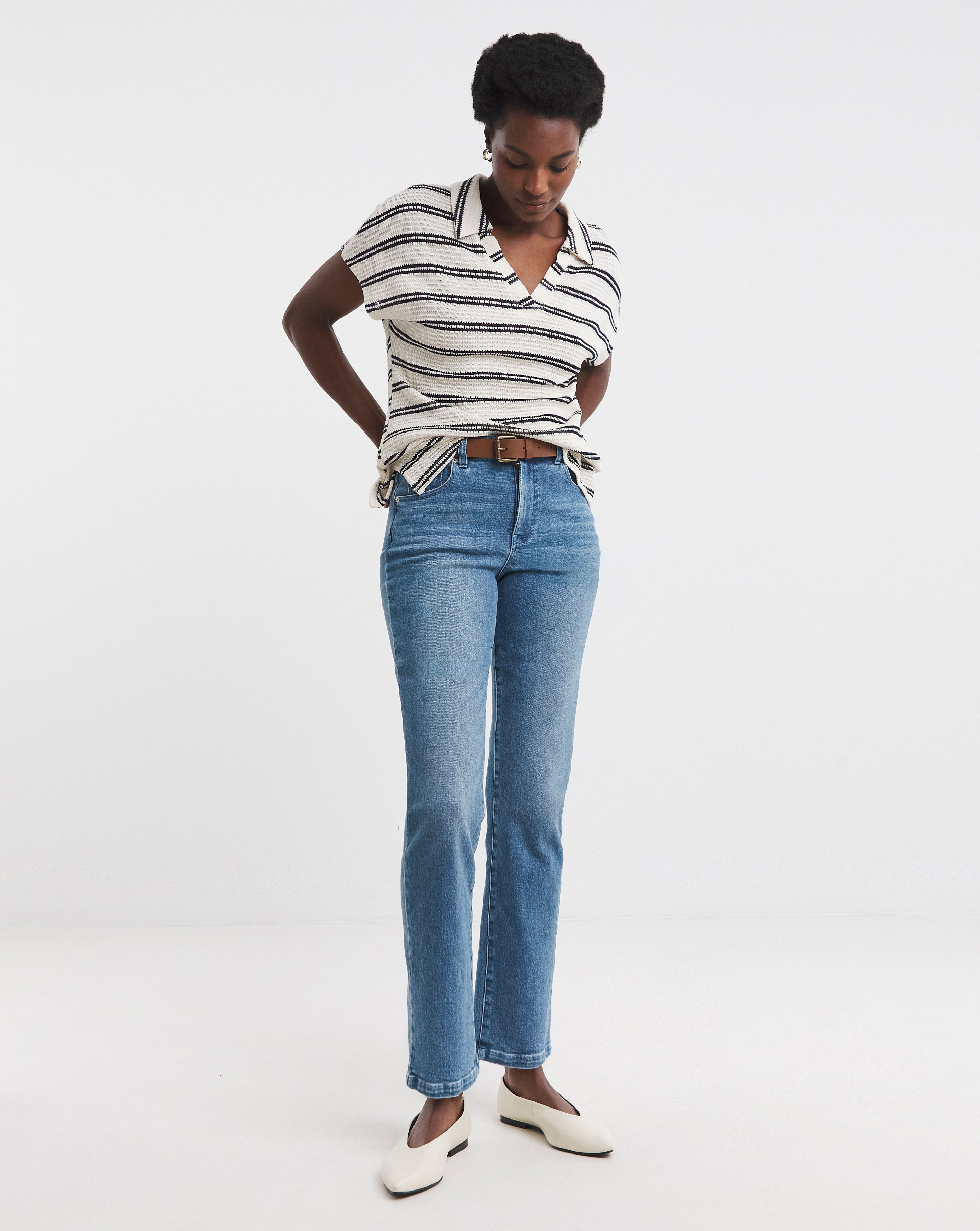 Magisculpt Light Blue Straight Leg Jean