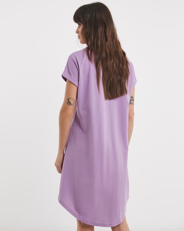 Joe Browns Placement Leopard Print Nightie Lilac