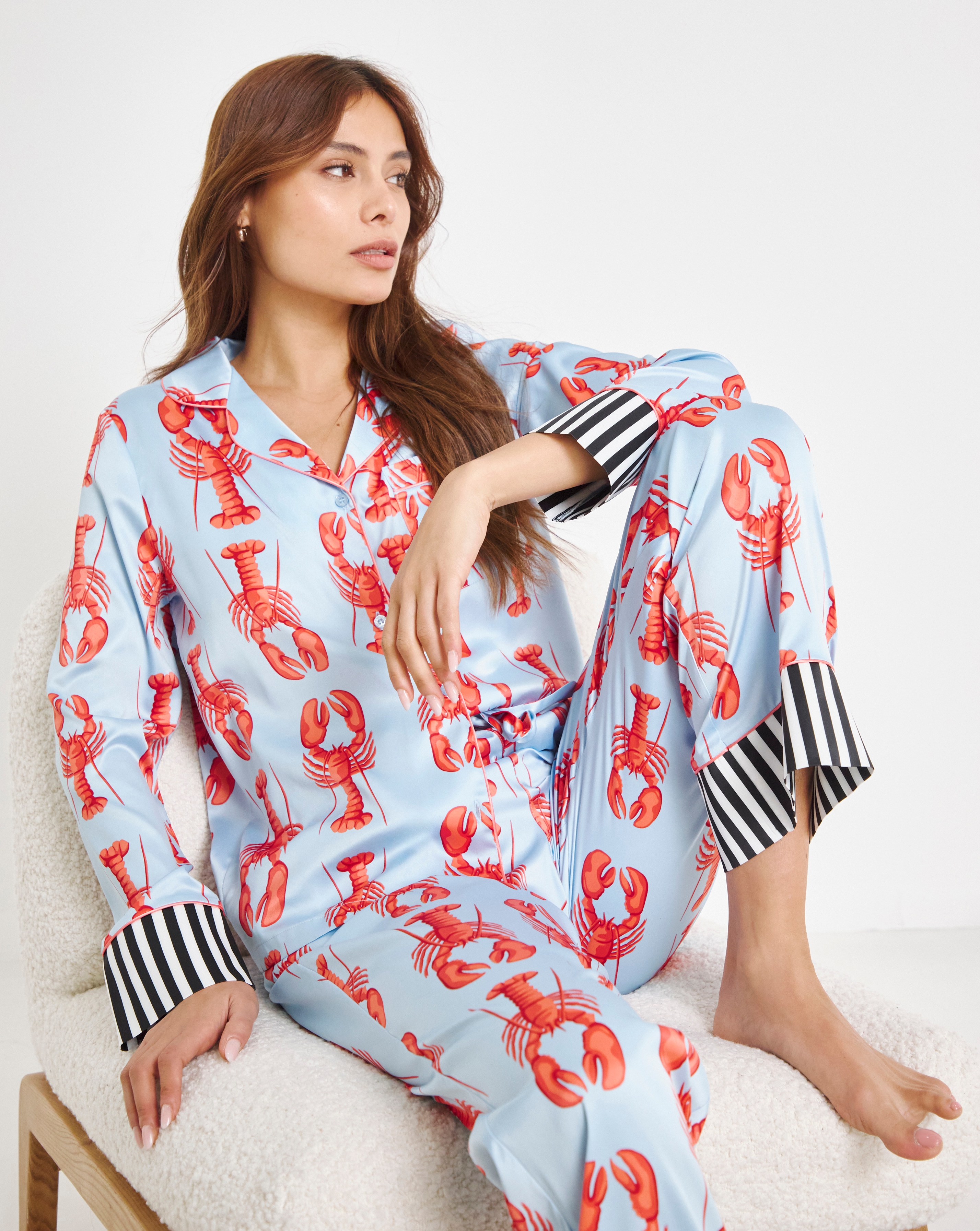 Chelsea Peers Lobster Stripe PJ Set